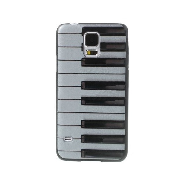 „Piano“ plastikinis dėklas - baltas (Galaxy S5 / S5 Neo)
