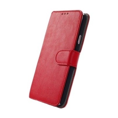 Samsung Galaxy S5 (G900, G903) atverčiamas raudonas odinis retro dėklas - piniginė / Priedai.lt