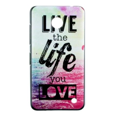 Nokia Lumia 635 (Nokia Lumia 630) Life plastikinis spalvotas dėklas - nugarėlė / Priedai.lt