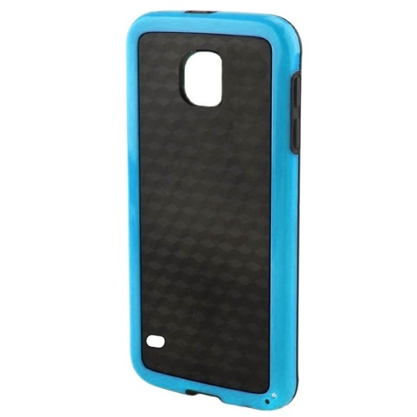 „Carbon“ kieto silikono (TPU) dėklas - juodas (Galaxy S5 / S5 Neo)