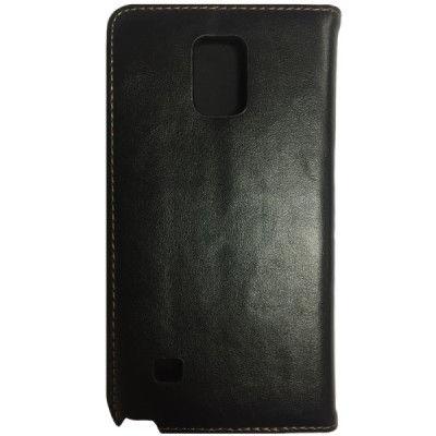 Samsung Galaxy Note 3 (N9005, N9002, N9000) „Luxury“ atverčiamas juodas odinis dėklas - piniginė / Priedai.lt
