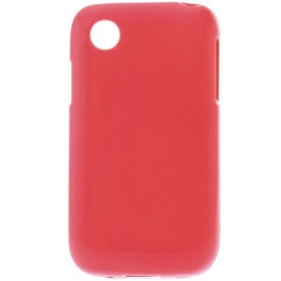 LG L40 (D160) dėklas (kieto silikono - TPU, matinis, raudonas / Priedai.lt