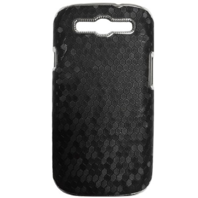 Samsung Galaxy S3 (i9300) elegantiškas korėtas juodas raštuotas dėklas su sidabriniais apvadais / Priedai.lt