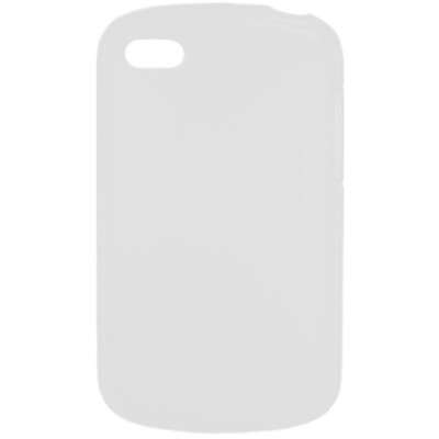 BlackBerry Q10 dėklas kieto silikono - TPU baltas / Priedai.lt