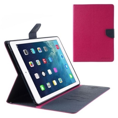 „Mercury“ Fancy Apple iPad Air 2 rožinis odinis dėklas / Priedai.lt