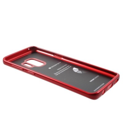 Samsung Galaxy S9 (G960) Mercury raudonas kieto silikono tpu dėklas - nugarėlė / Priedai.lt
