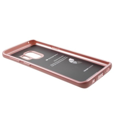 Samsung Galaxy S9 (G960) Mercury šviesiai rožinis kieto silikono tpu dėklas - nugarėlė / Priedai.lt
