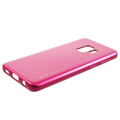 Samsung Galaxy S9 (G960) Mercury tamsiai rožinis kieto silikono tpu dėklas - nugarėlė / Priedai.lt