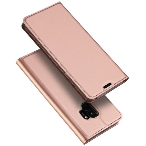 „Dux Ducis“ Skin atverčiamas dėklas - rožinis (Galaxy S9)