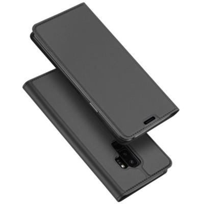 „Dux Ducis“ Skin serijos Samsung Galaxy S9+ (G965) juodas odinis atverčiamas dėklas / Priedai.lt