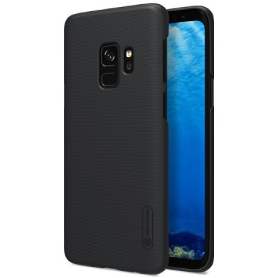 Samsung Galaxy S9 (G960) Nillkin Frosted Shield juodas plastikinis dėklas / Priedai.lt