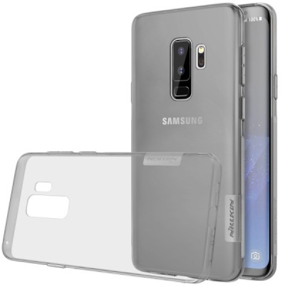 Samsung Galaxy S9+ (G965) Nillkin Nature plonas skaidrus (permatomas) silikoninis TPU pilkas dėklas / Priedai.lt