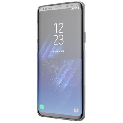 Samsung Galaxy S9+ (G965) Nillkin Nature plonas skaidrus (permatomas) silikoninis TPU pilkas dėklas / Priedai.lt