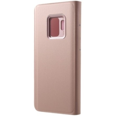 Samsung Galaxy S9 (G960) plastikinis atverčiamas rožinis dėklas / Priedai.lt
