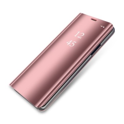 Samsung Galaxy S9+ (G965) plastikinis atverčiamas rožinis dėklas / Priedai.lt