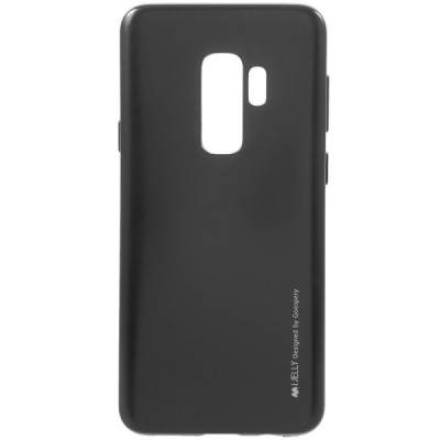 Samsung Galaxy S9+ (G965) Mercury juodas kieto silikono tpu dėklas - nugarėlė / Priedai.lt