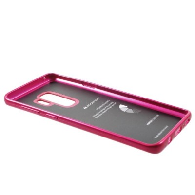 Samsung Galaxy S9+ (G965) Mercury tamsiai rožinis  kieto silikono tpu dėklas - nugarėlė / Priedai.lt