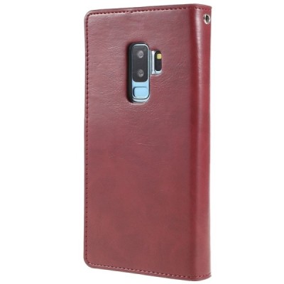 „Mercury“ Bravo Diary Samsung Galaxy S9+ (G965) bordo odinis dėklas / Priedai.lt
