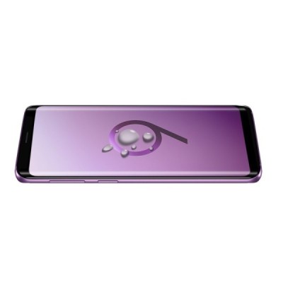 Samsung Galaxy S9+ (G965) „Hat-Prince“ 9H Tempered Glass sustiprintos apsaugos juodas pilnai dengiantis apsauginis ekrano stikla