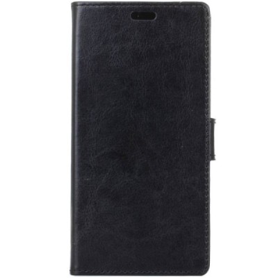Samsung Galaxy S9 (G960) atverčiamas juodas odinis dėklas - piniginė / Priedai.lt