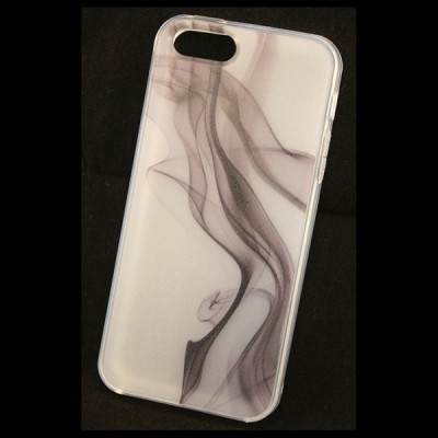 „Bullet“ Apple iPhone SE (5, 5s) kieto silikono TPU dėklas - Black Smoke (Juodas Dūmas) / Priedai.lt