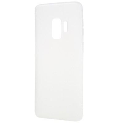 Samsung Galaxy S9 (G960) kieto silikono, matinis TPU baltas dėklas - nugarėlė / Priedai.lt