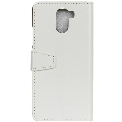 Samsung Galaxy S9+ (G965) atverčiamas baltas odinis dėklas - piniginė / Priedai.lt