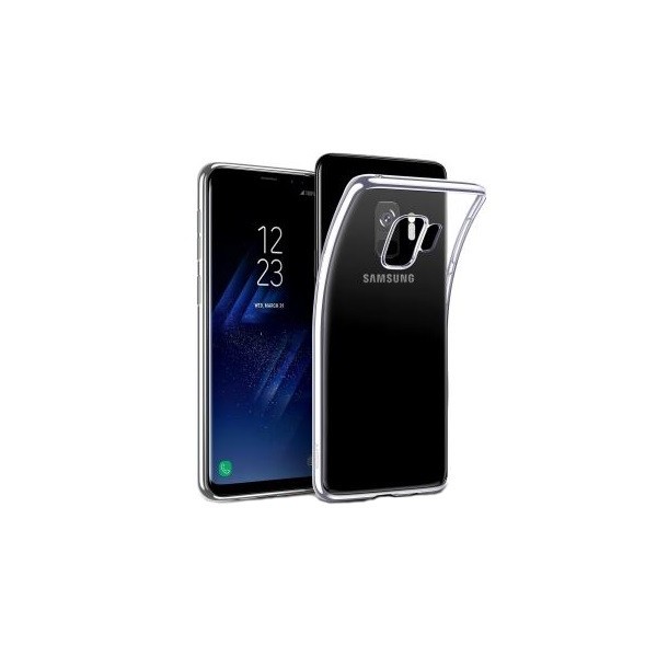 Kieto silikono (TPU) dėklas - skaidrus (Galaxy S9)