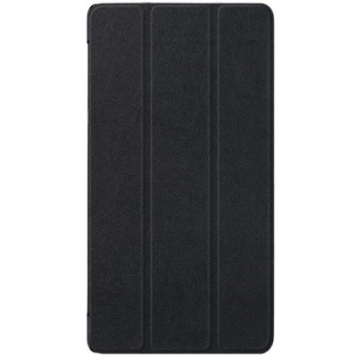 Lenovo Tab 4 7" Essential (7304F) atverčiamas juodas odinis dėklas - knygutė / Priedai.lt