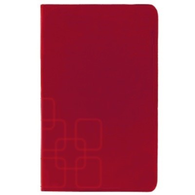 Squares Galaxy Tab S 8.4 (T705, T700) atverčiamas raudonas odinis dėklas (sulankstomas) / Priedai.lt