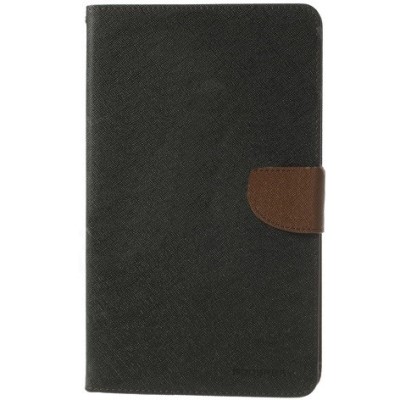 „Mercury“ Fancy Samsung Galaxy Tab Pro 8.4 (T320) juodas, rudas odinis dėklas / Priedai.lt