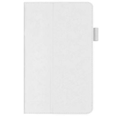 Galaxy Tab S 8.4 (T705, T700) „Folio“ atverčiamas baltas odinis dėklas - piniginė / Priedai.lt