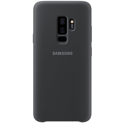 Samsung Galaxy S9+ (G965) „Samsung“ Silicone Cover kieto silikono juodas dėklas / Priedai.lt