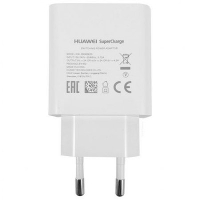 Originalus „Huawei“ Super Charge (HW-100225E00) baltas kelioninis (sieninis) įkroviklis / Priedai.lt