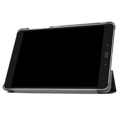 Asus ZenPad Z10 (ZT500KL) ir ZenPad 10 3S (Z500KL) atverčiamas juodas odinis dėklas - knygutė / Priedai.lt