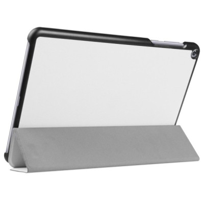 Asus ZenPad Z10 (ZT500KL) ir ZenPad 10 3S (Z500KL) atverčiamas baltas odinis dėklas - knygutė / Priedai.lt