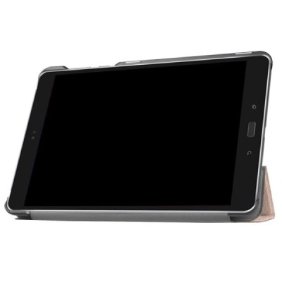 Asus ZenPad Z10 (ZT500KL) ir ZenPad 10 3S (Z500KL)  atverčiamas auksinis odinis dėklas - knygutė / Priedai.lt