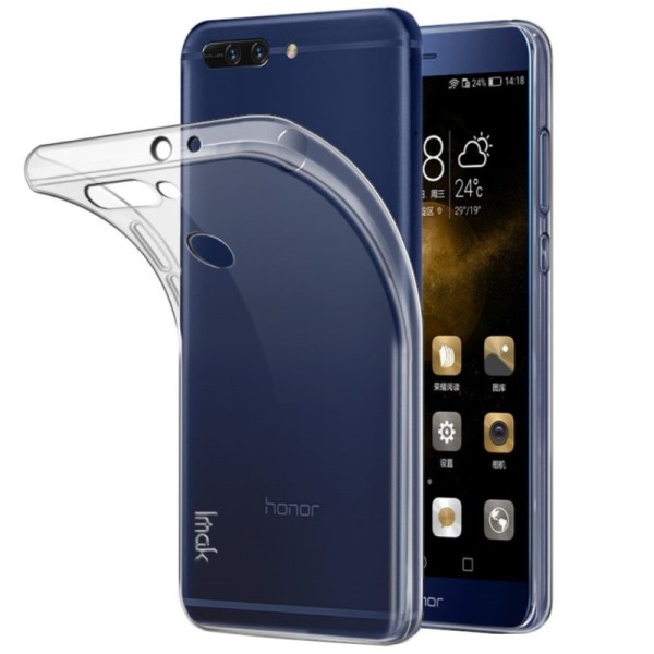 „Imak“ kieto silikono (TPU) dėklas - skaidrus + apsauginė ekrano plėvelė (Honor 8 Pro)