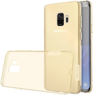 Samsung Galaxy S9 (G960) Nillkin Nature plonas skaidrus (permatomas) silikoninis TPU rudas dėklas / Priedai.lt