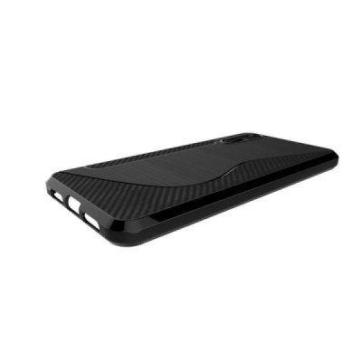 Huawei P20 S-Line kieto silikono (TPU) dėklas juodas - nugarėlė / Priedai.lt