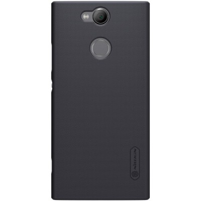 Nillkin Frosted Shield Sony Xperia XA2 (XA2 Dual) juodas plastikinis dėklas + apsauginė ekrano plėvelė / Priedai.lt
