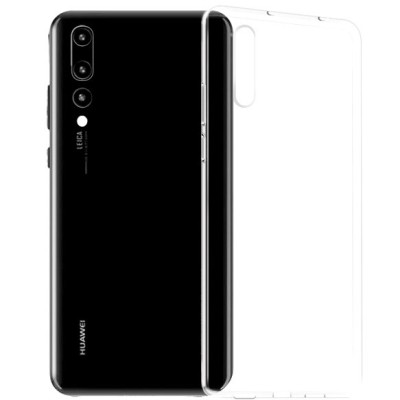 Huawei P20 kieto silikono TPU skaidrus dėklas - nugarėlė / Priedai.lt