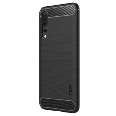 Huawei P20 Pro „Mofi“ kieto silikono TPU juodas dėklas - nugarėlė / Priedai.lt