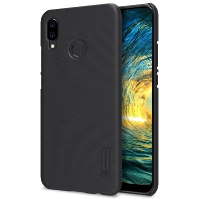 Nillkin Frosted Shield Huawei P20 Lite (Nova 3e) juodas plastikinis dėklas / Priedai.lt