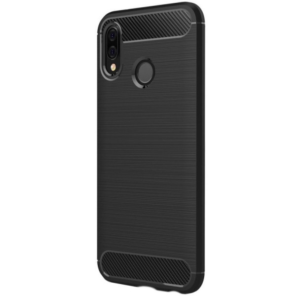„Carbon“ kieto silikono (TPU) dėklas - juodas (P20 Lite)