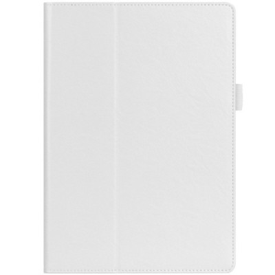 Lenovo Tab 3 10.1" TB-X103F ir Tab 2 A10-30 atverčiamas baltas odinis dėklas (sulankstomas) / Priedai.lt