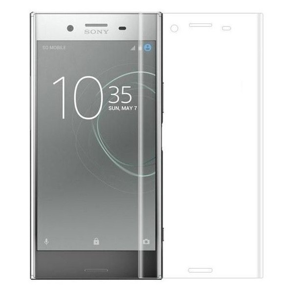 „Calans“ Tempered Glass pilnai dengiantis apsauginis ekrano stiklas 0.2 mm - skaidrus (Xperia XZ1)