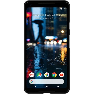 Nillkin Frosted Shield Google Pixel 2 XL juodas plastikinis dėklas / Priedai.lt