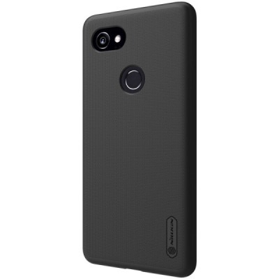 Nillkin Frosted Shield Google Pixel 2 XL juodas plastikinis dėklas / Priedai.lt
