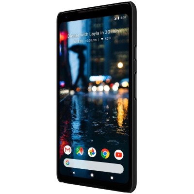 Nillkin Frosted Shield Google Pixel 2 XL juodas plastikinis dėklas / Priedai.lt